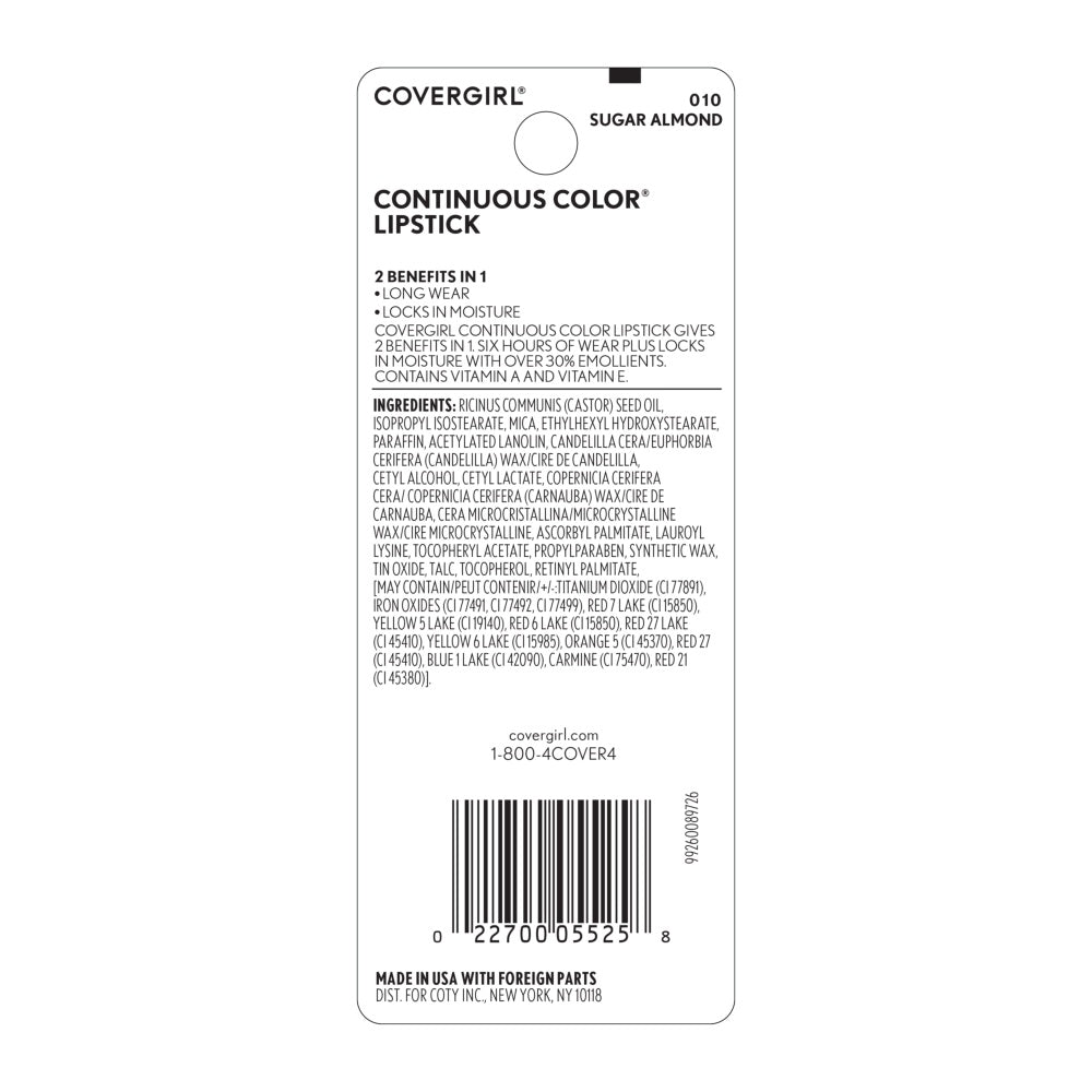 Continuous Color Lipstick - US 3446
